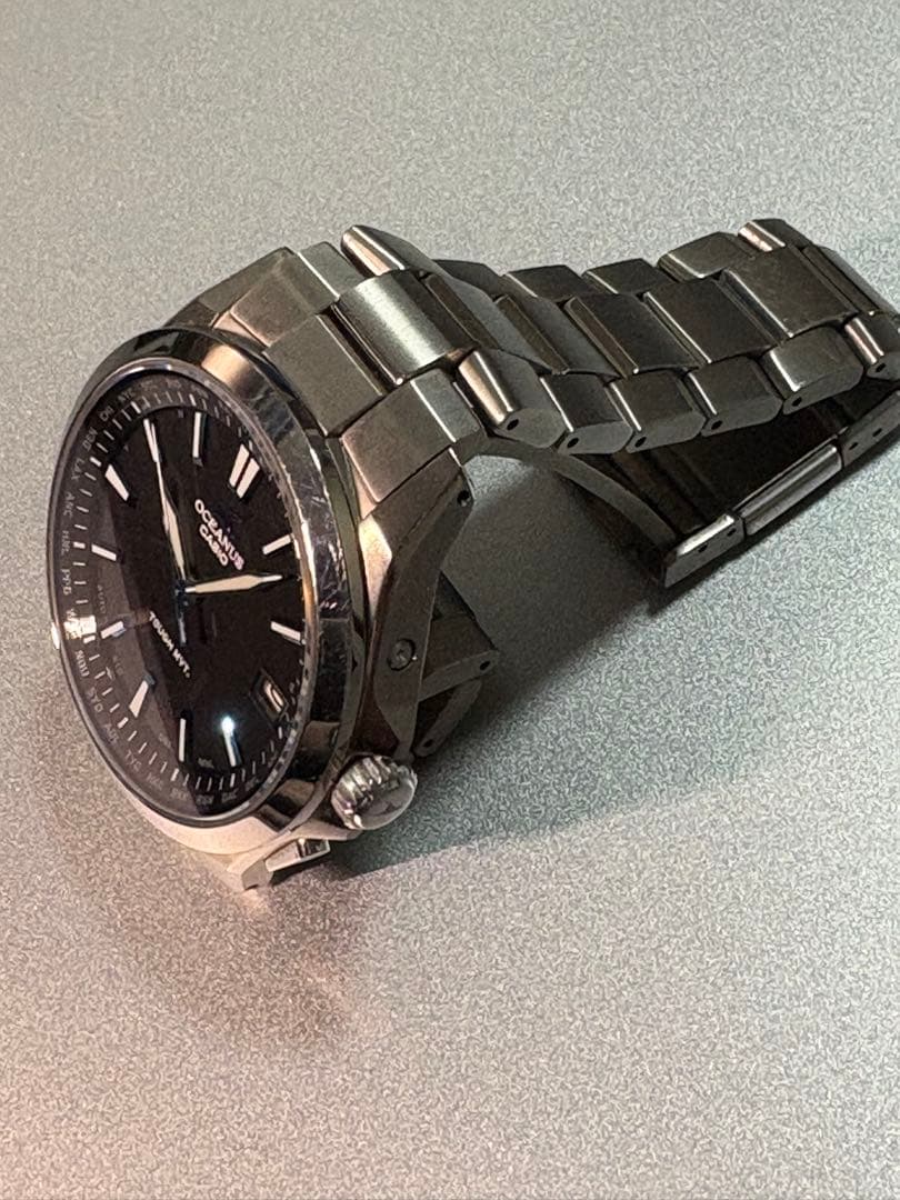 CASIO OCEANUS ブラック ステンレス
