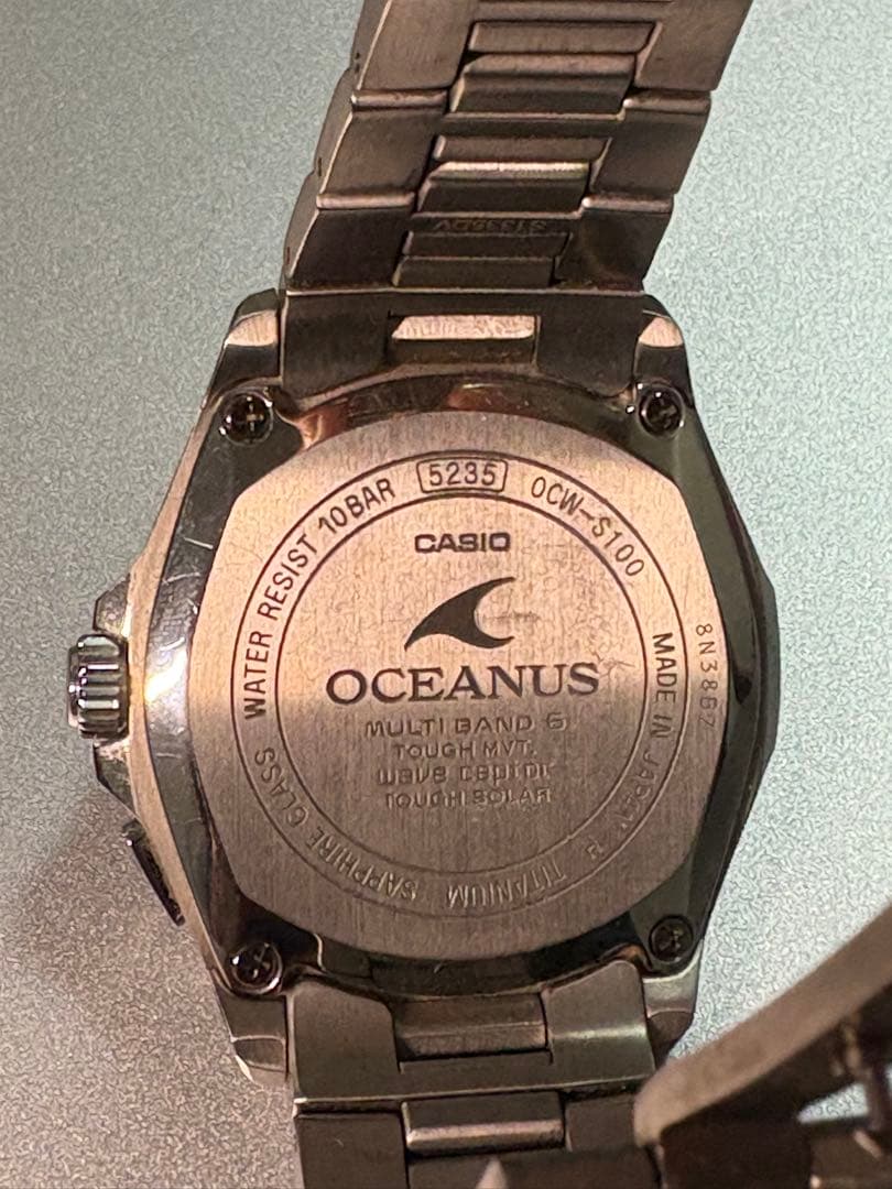 CASIO OCEANUS ブラック ステンレス