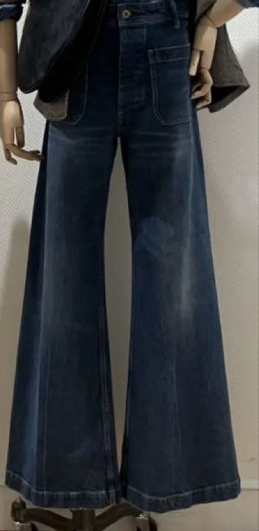 ラルフローレン　ダークブルー ストレートデニム新品ブーツカット　レディース XS