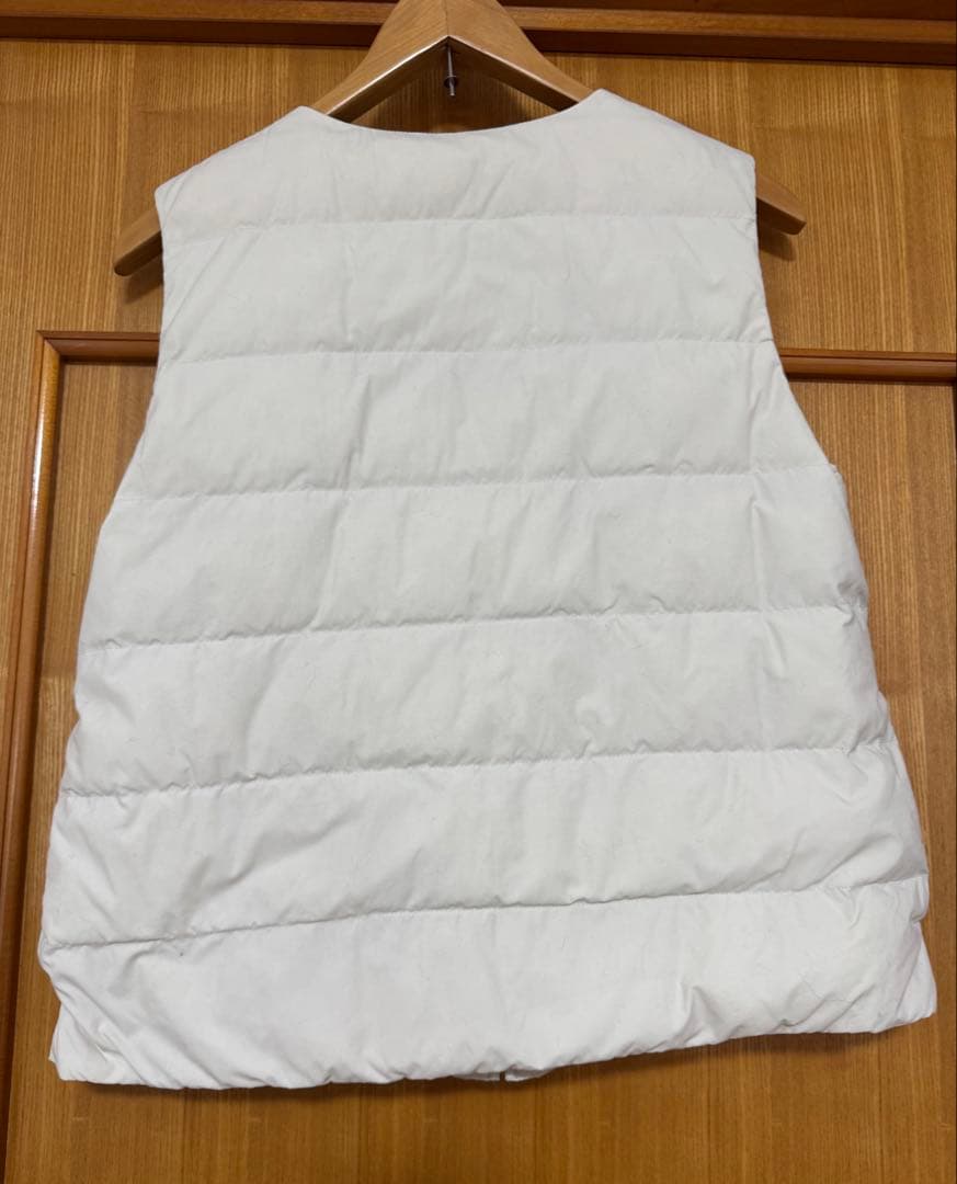 ノースフェイス ダウン ベスト L レディース 白