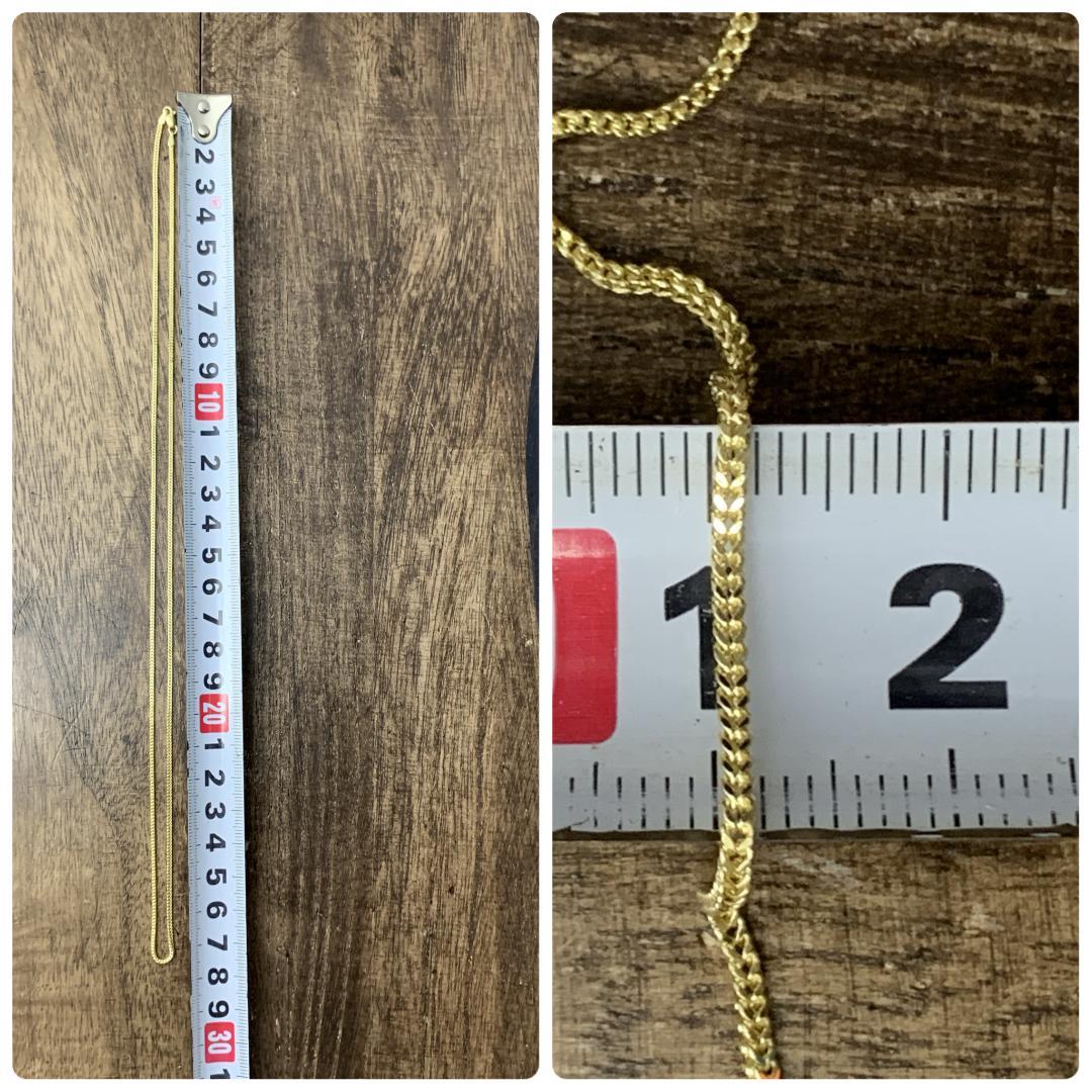 GOLD 10K ゴールド 55cm 1.5mmフランクリンネックレス