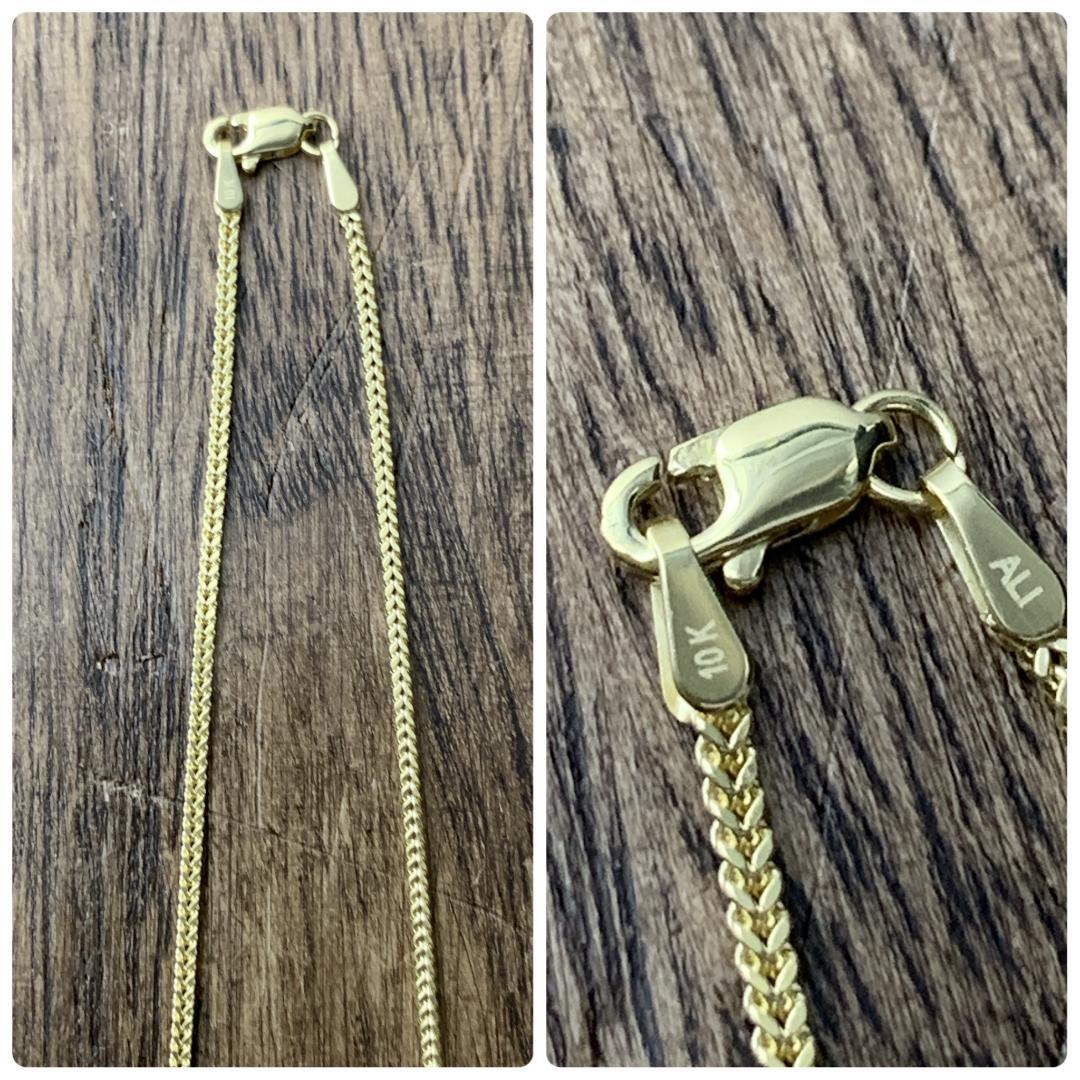 GOLD 10K ゴールド 55cm 1.5mmフランクリンネックレス