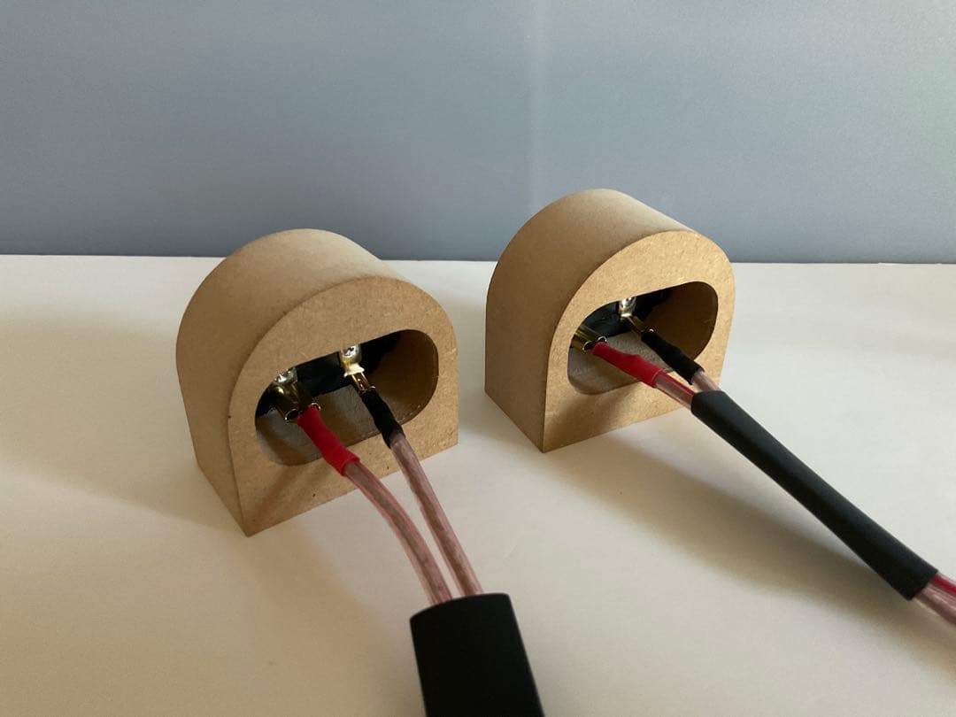 AMT型リボンスーパーツイーター 左右ペア 未塗装 交換用ツイーターメンブレン付