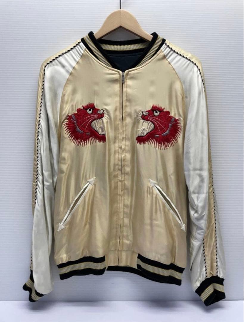 TAILOR TOYOスカジャン RED TIGER ×GOLD DRAGON