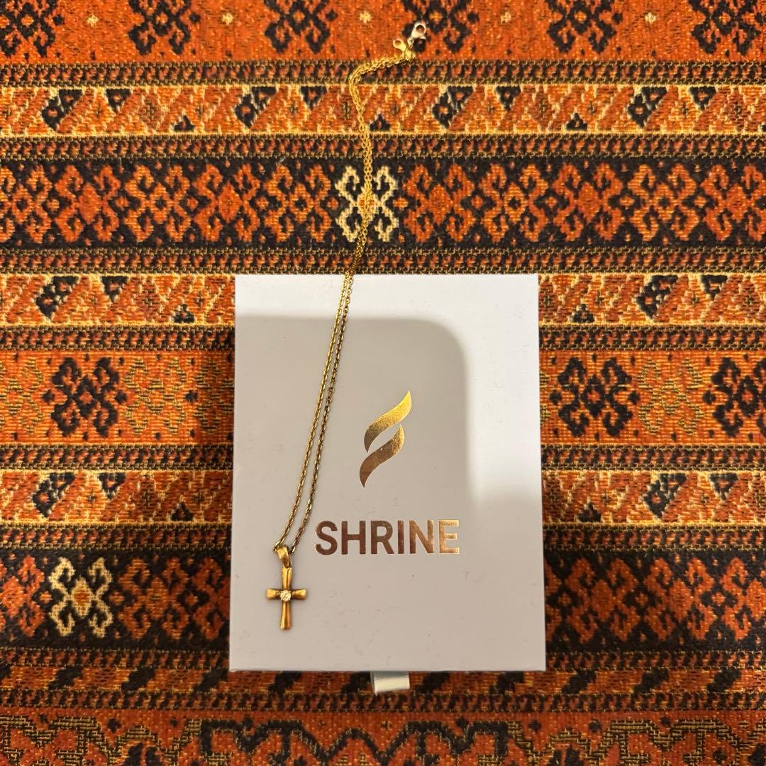 SHRINE クロスネックレス - CROSS NECKLACE - GOLD