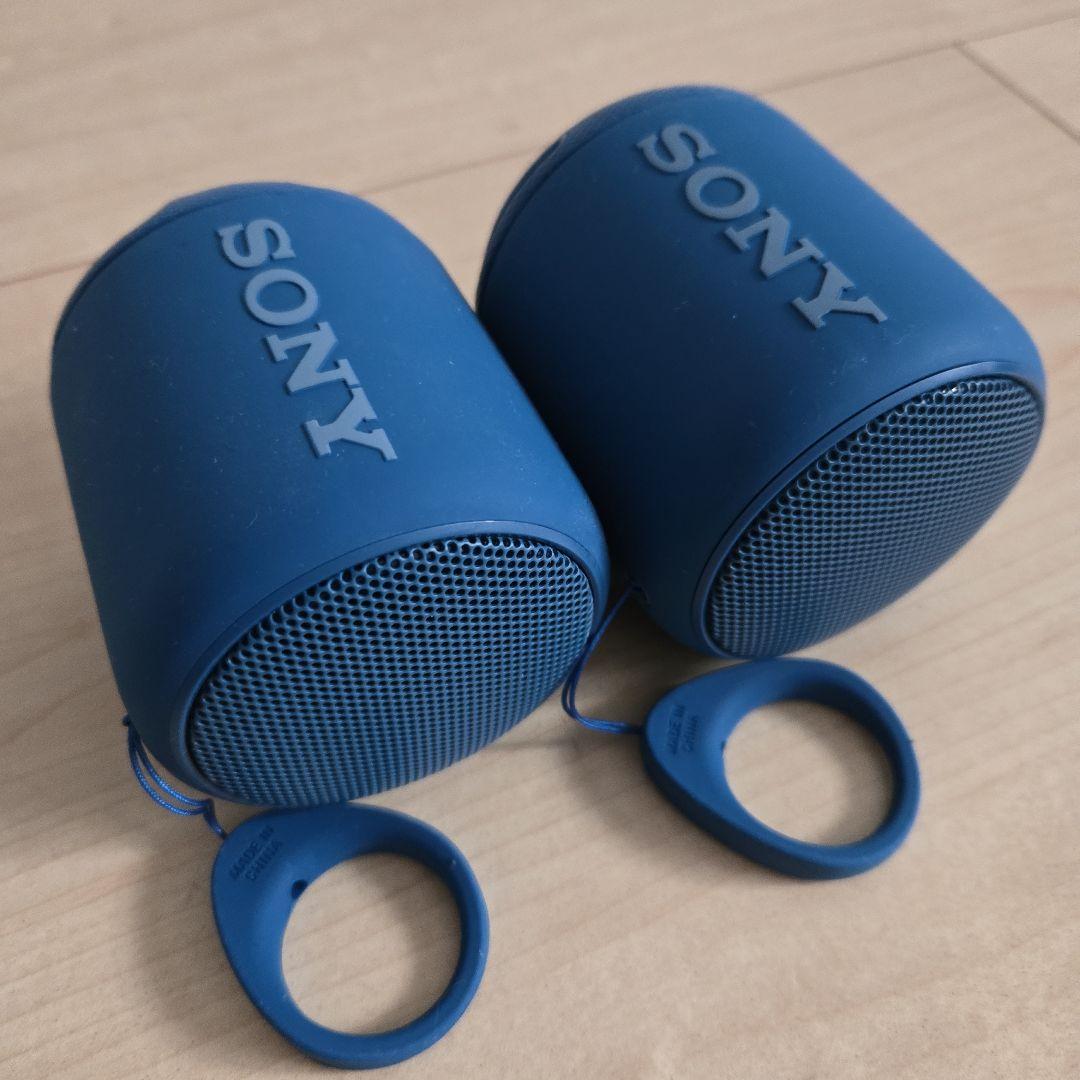 【2個セット】SONY SRS-XB10 防水 ワイヤレススピーカー ブルー