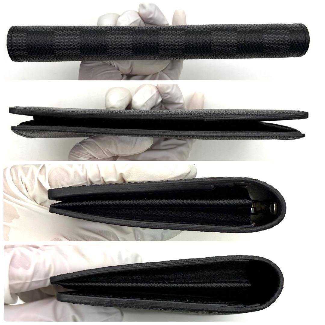 【極上美品】ルイヴィトン ダミエ グラフィット ポルトフォイユ ブラザ 長財布