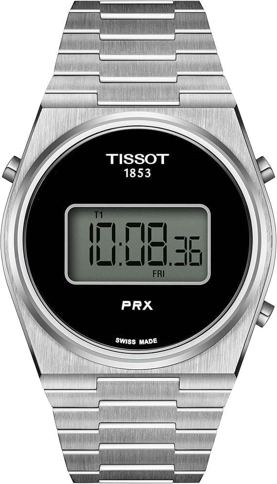TISSOT ティソ　PRX Digital　デジタル　シルバー＆ブラック
