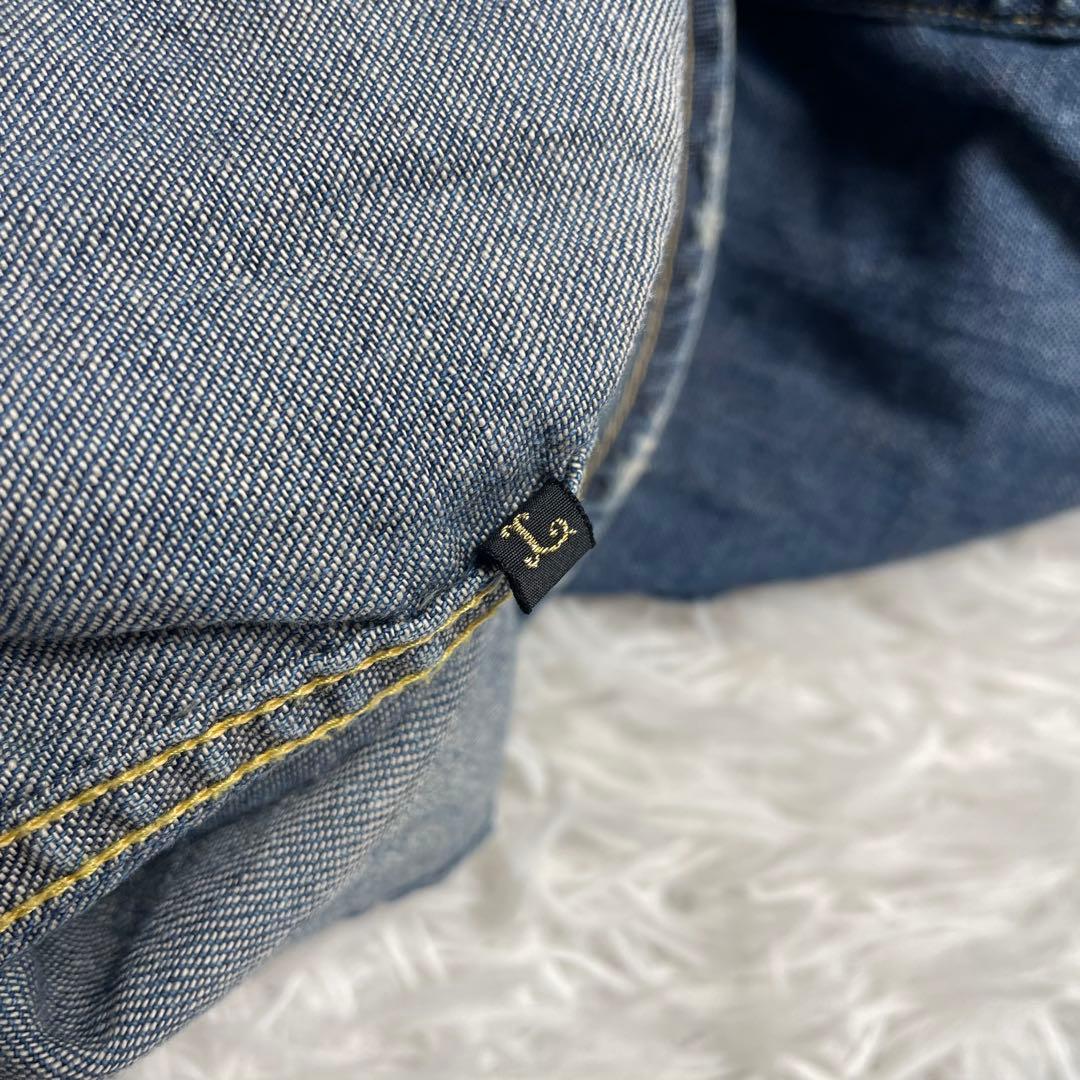 【名作】KAPITAL キャピタル ダメージ 刺し子 襤褸 ボロ デニムシャツ