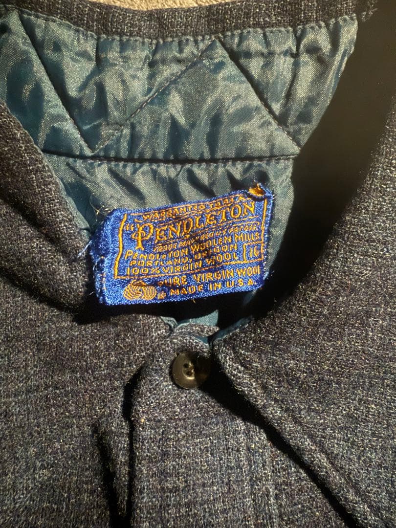 70s USA製 Pendleton ウールシャツ ボタンアップボードシャツ