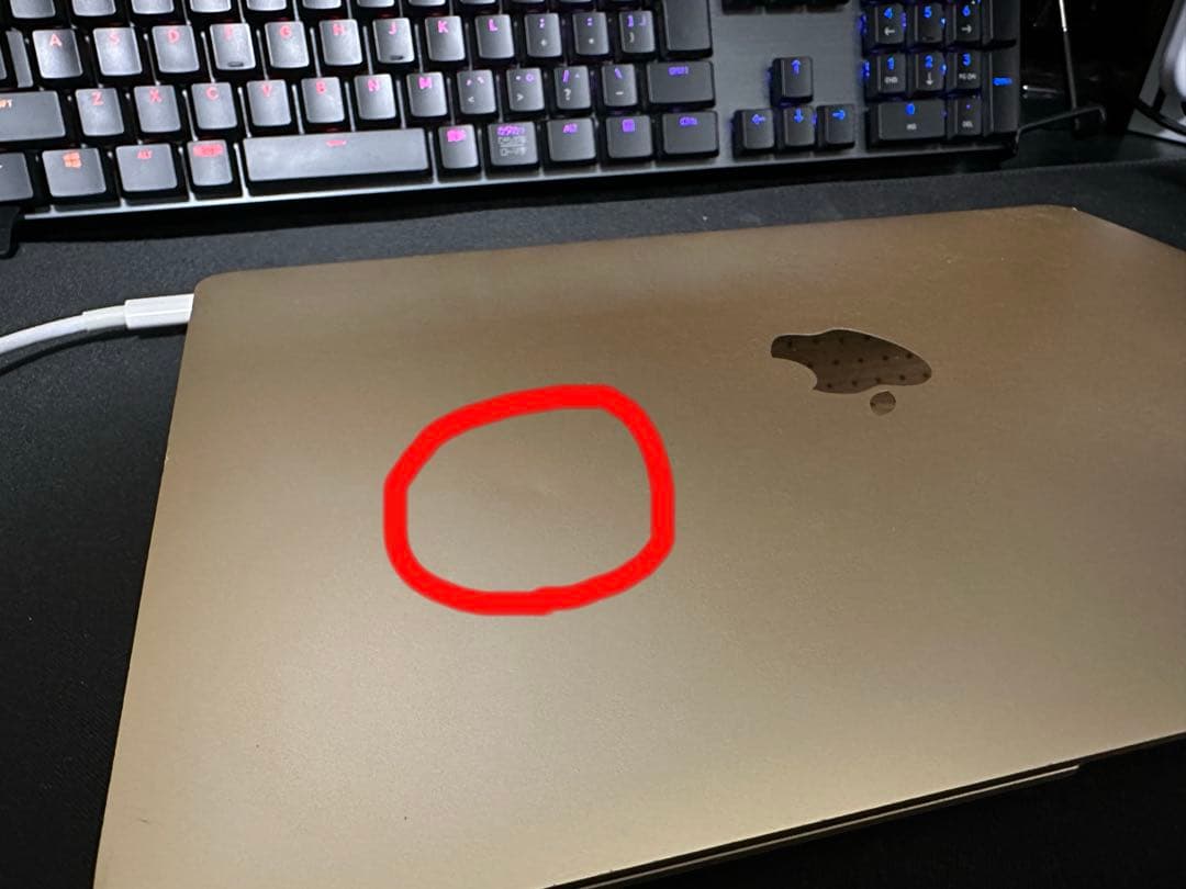 MacBook 2017 12インチ ゴールド　バッテリー正常