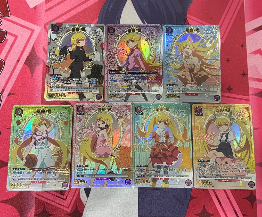 ユニアリ　物語　忍野忍　星1 パラレル　全種類1枚セット