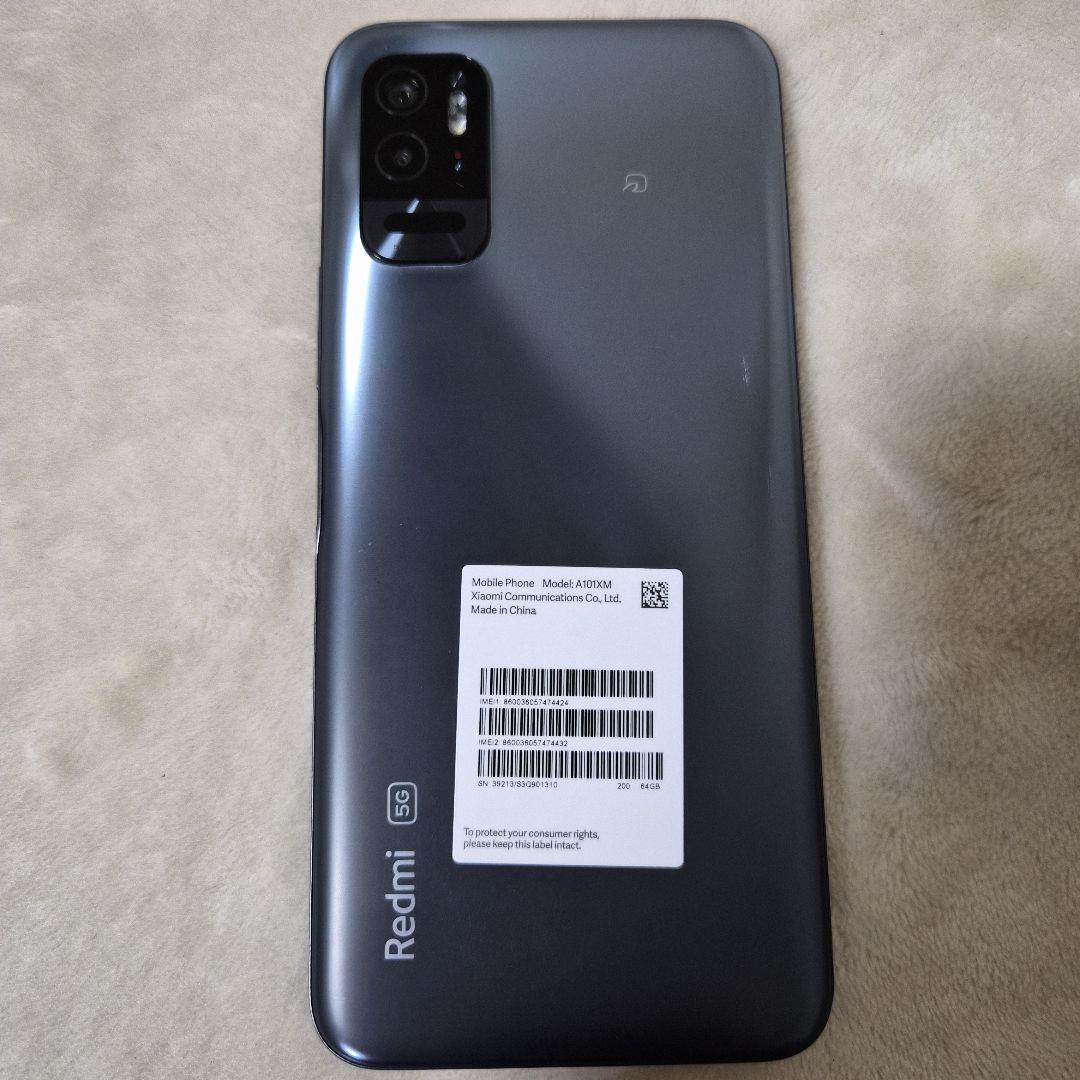 Xiaomi Redmi Note 10T SIMフリー　ブラック