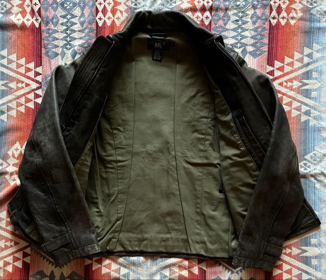 【傑作】RRL ダブルアールエル レザー ジャケット XSポロ ラルフローレン