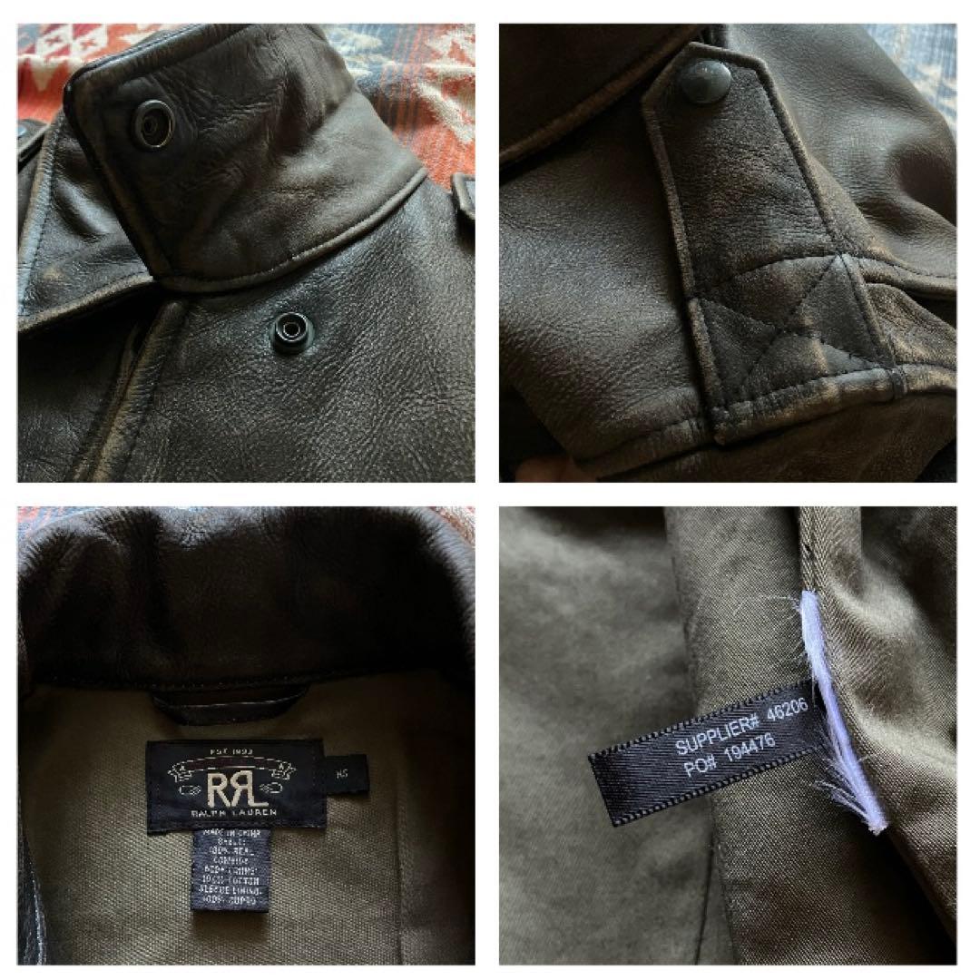 【傑作】RRL ダブルアールエル レザー ジャケット XSポロ ラルフローレン