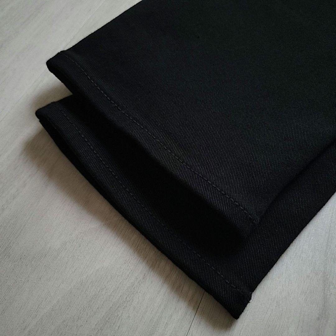 YANUK ヤヌーク RUTH ブラックデニム スリムテーパード ストレッチ