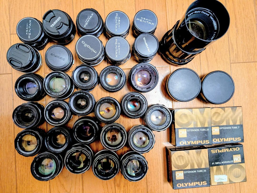 【ジャンク】オールドレンズ　PENTAX,Olympus,MINOLTA等