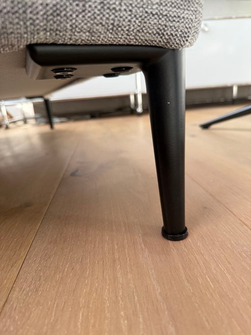 エスティック　liz ソファ　1Pアームレス　Dランク　グレー　クッションセット