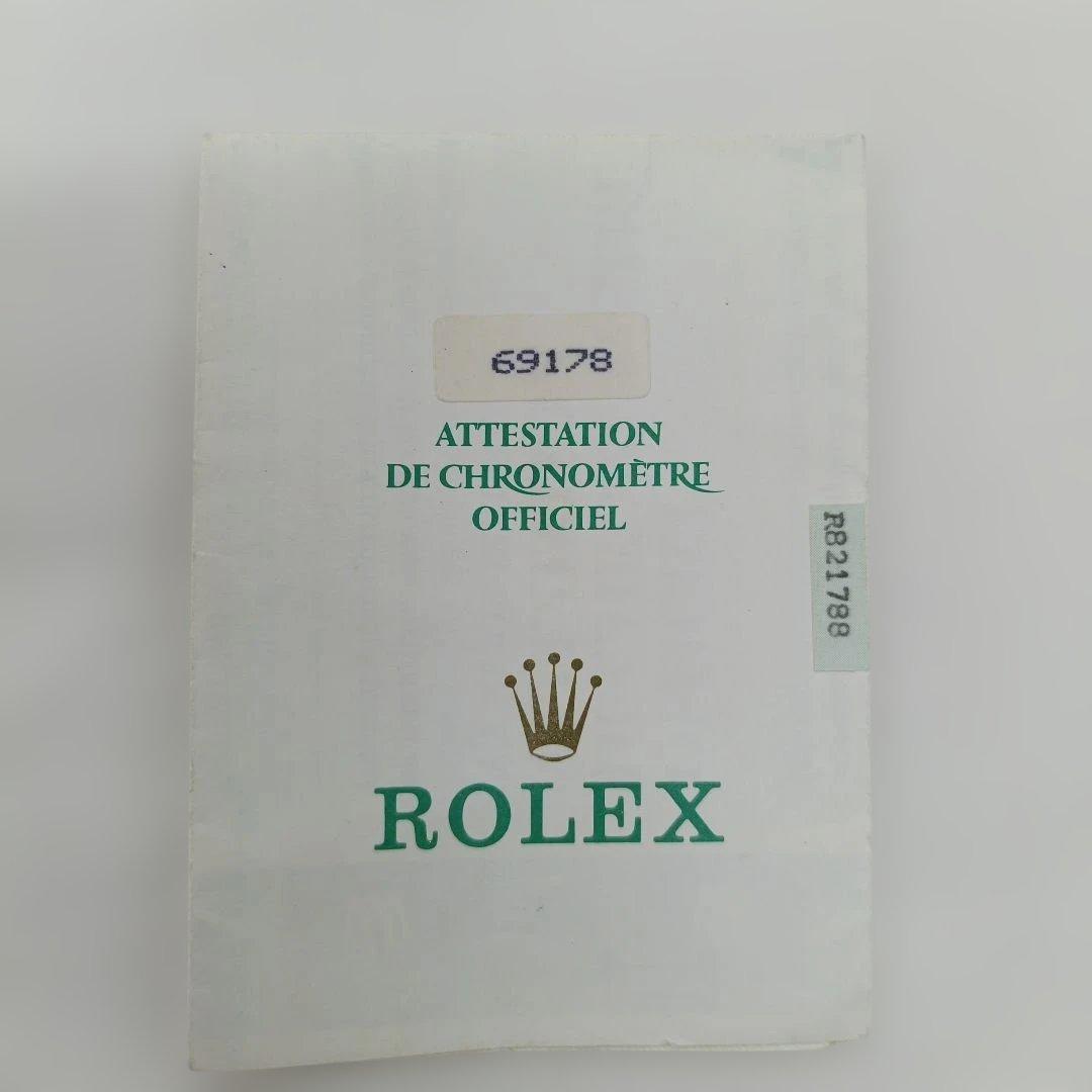 ROLEX 公式保証書 クロノメーター証明書