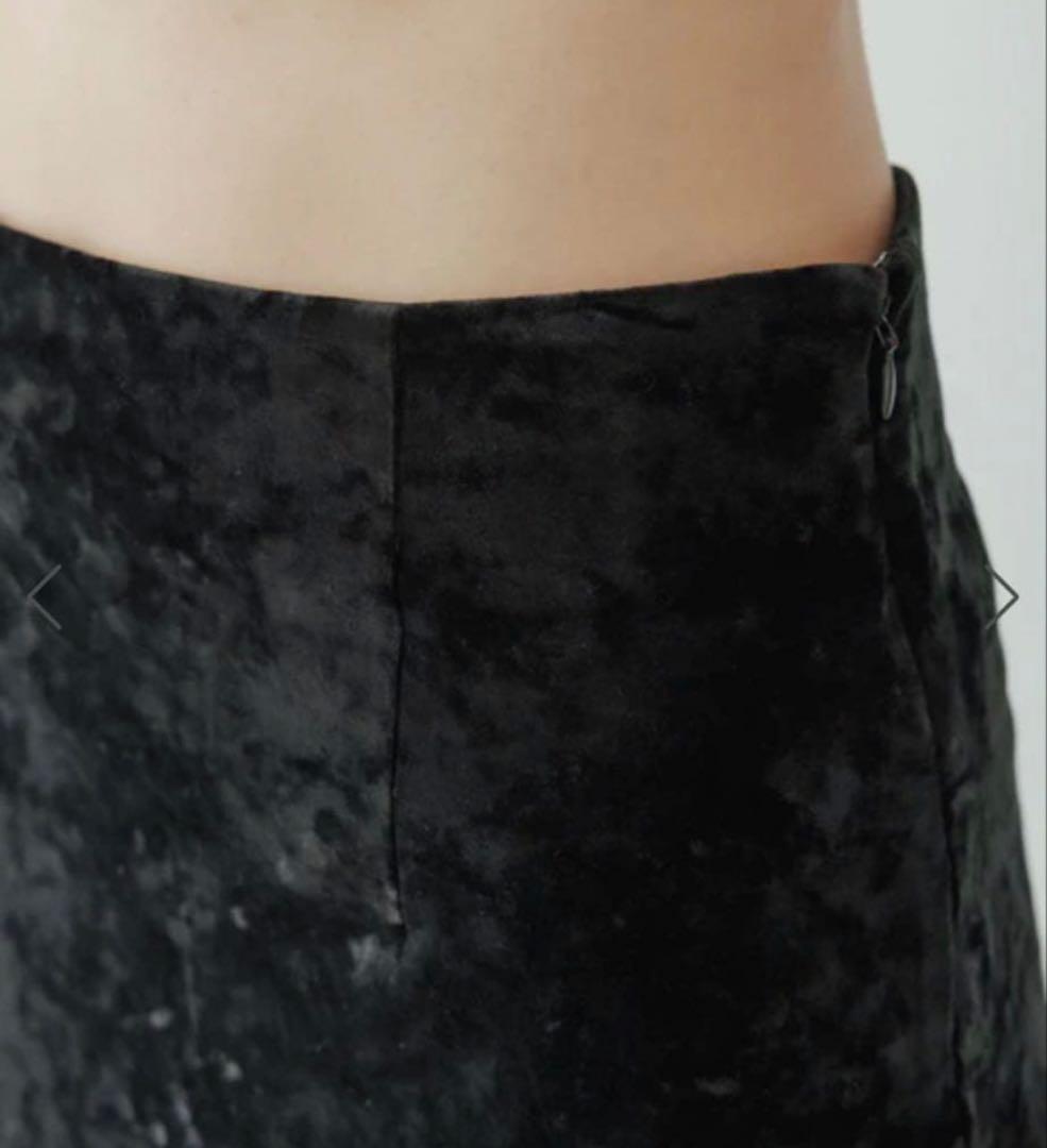 スカート yo BIOTOP Velor long tight skirt