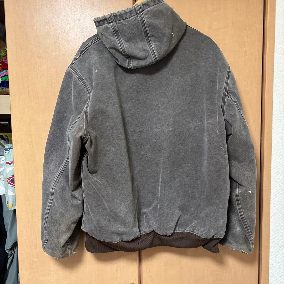 Carhartt フード付きグレーアウター