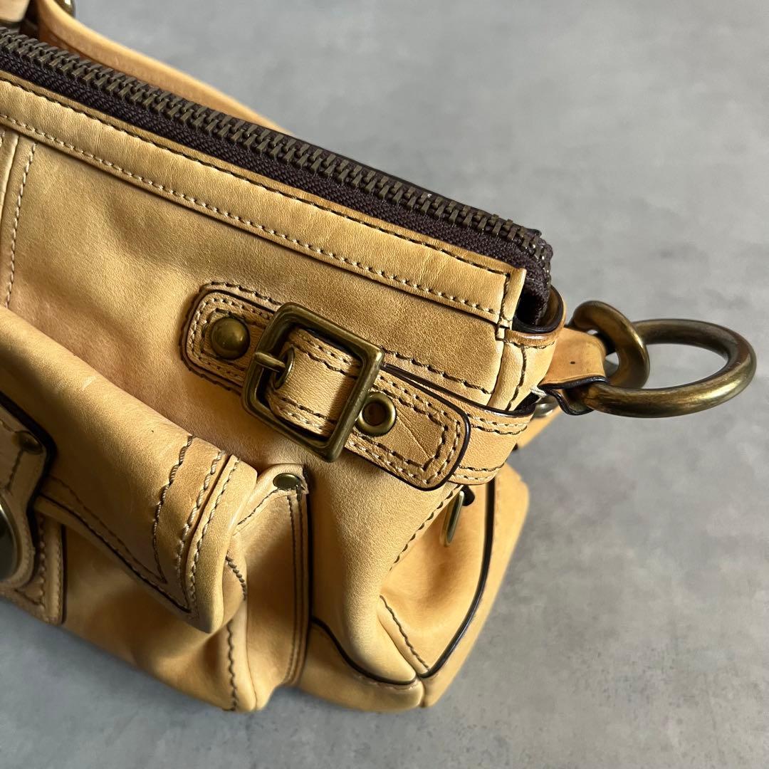 COACH 65th Legacy bag バッグ レザー ハンド ターンロック