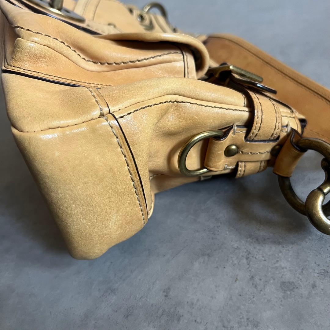 COACH 65th Legacy bag バッグ レザー ハンド ターンロック