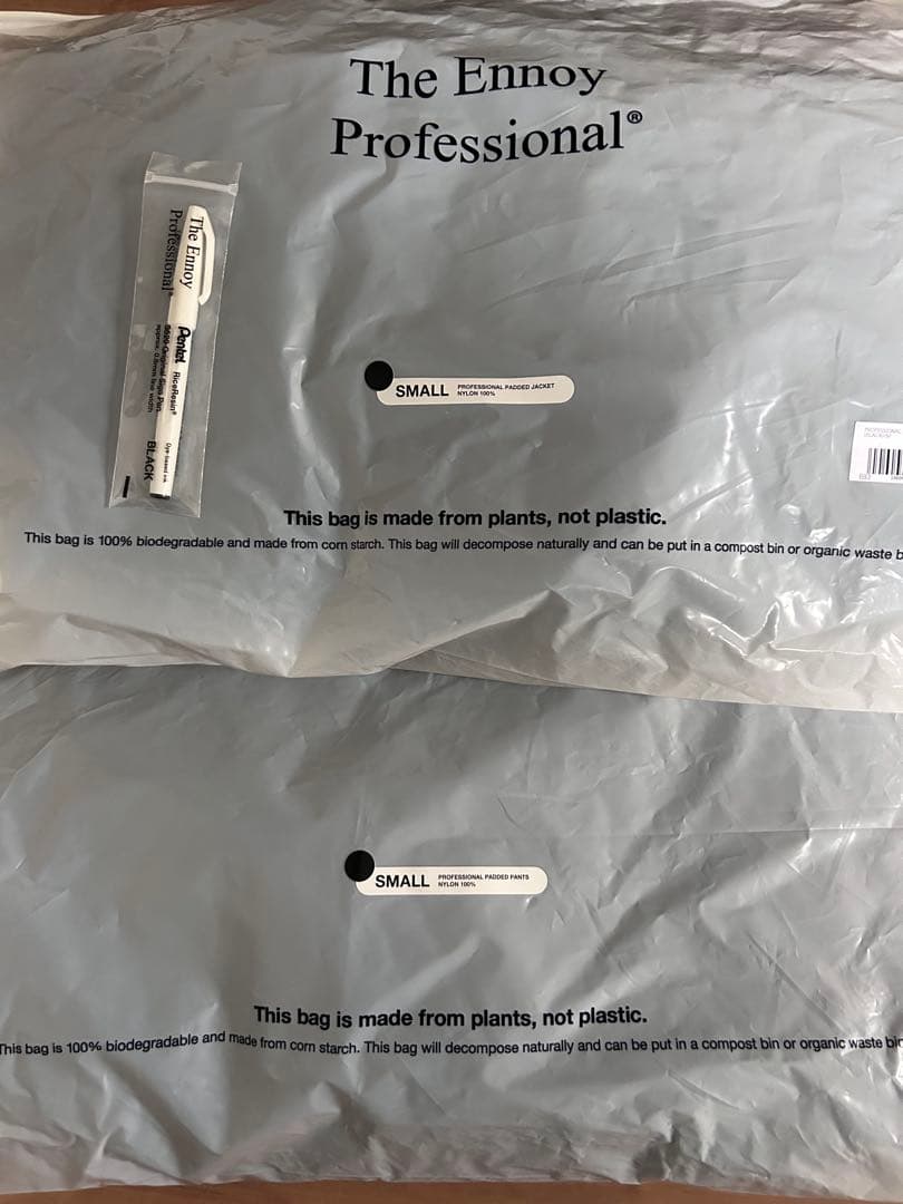 ジャケット・アウター Ennoy PROFESSIONAL PADDED SETUP BLACK