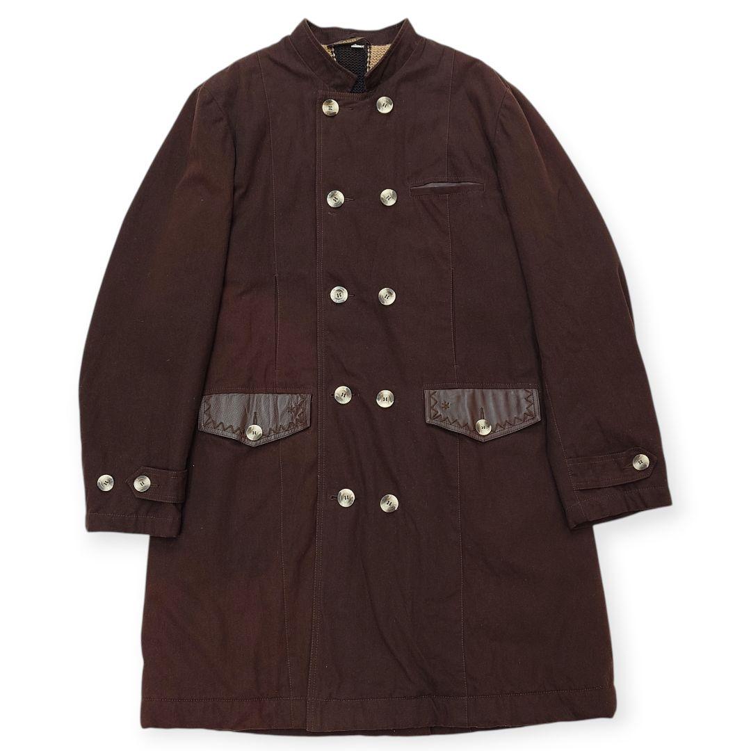 00s【Archive】クラス ロベルトカヴァリ 2way ロングコート XL