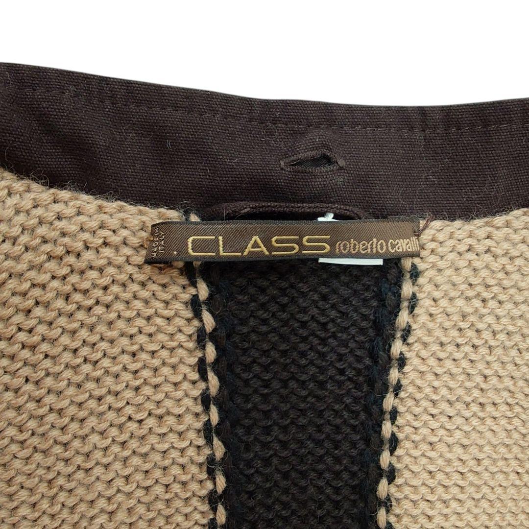 00s【Archive】クラス ロベルトカヴァリ 2way ロングコート XL