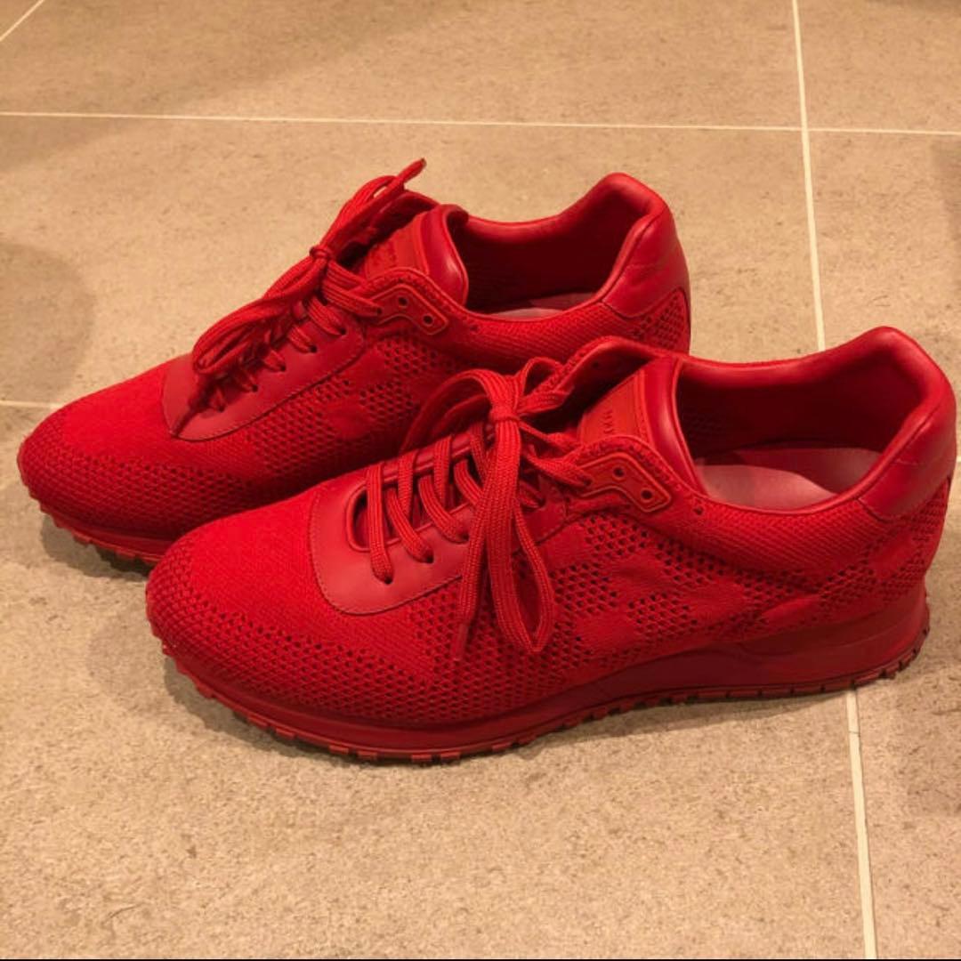s*9様 ＊美品LOUIS VUITTON メンズスニーカー赤＊