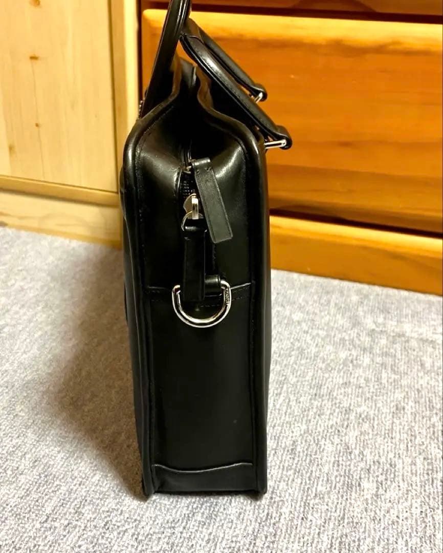 【限定お値下げ中⭐️美品】coach 黒 レザー 2WAY ビジネスバッグ
