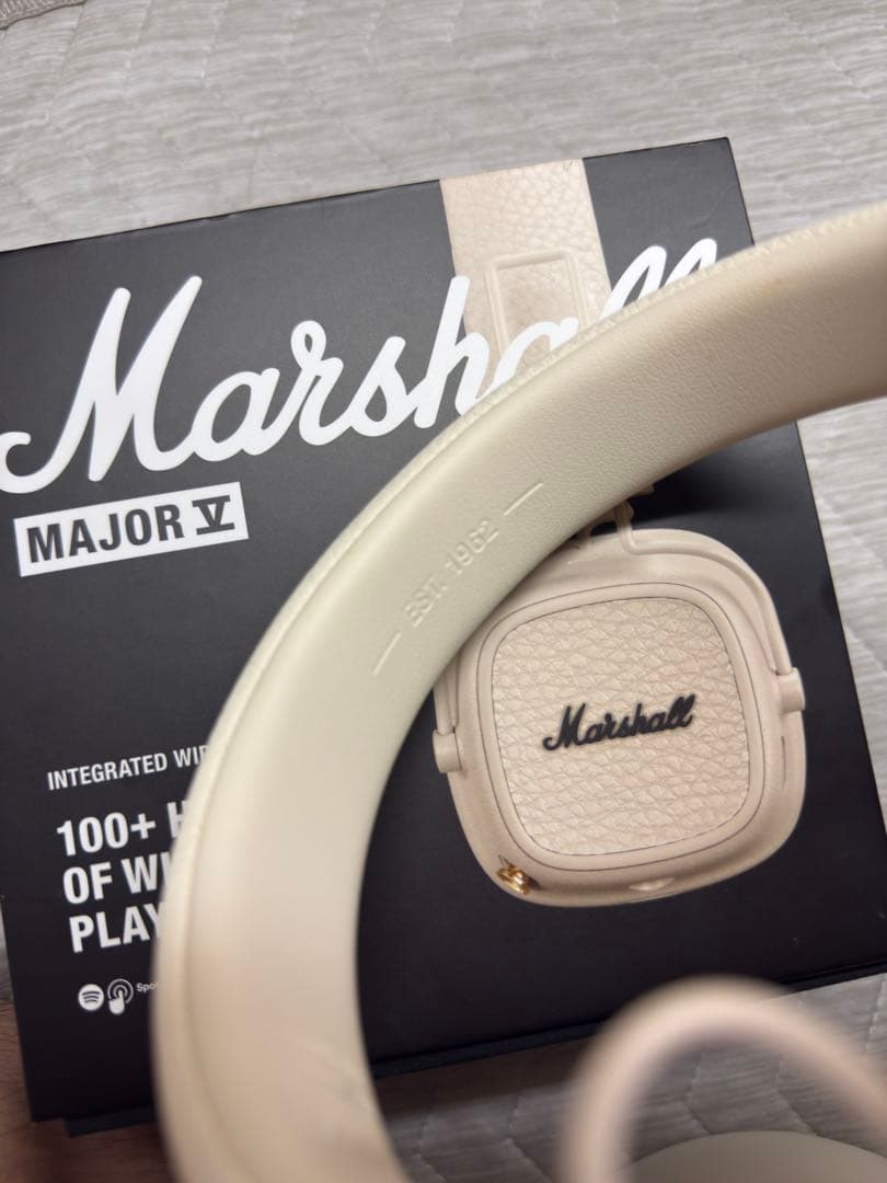 Marshall Major V ワイヤレスヘッドホン ホワイト