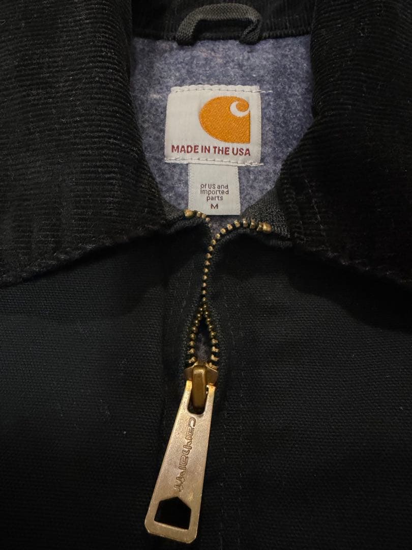 Carhartt デトロイトジャケット　USA製　M ブラック　J001-BLK