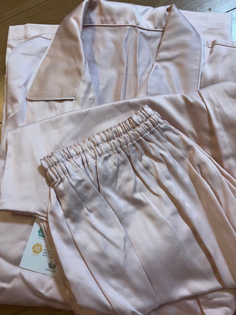 【新品未使用】ワコール睡眠化学レディースパジャマセット Lサイズ 綿100日本製