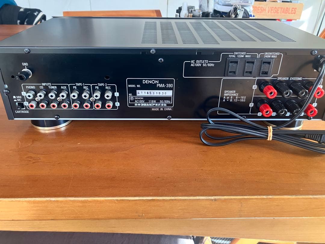 【稼働品】　名機　DENON PMA-390 初代　プリメインアンプ