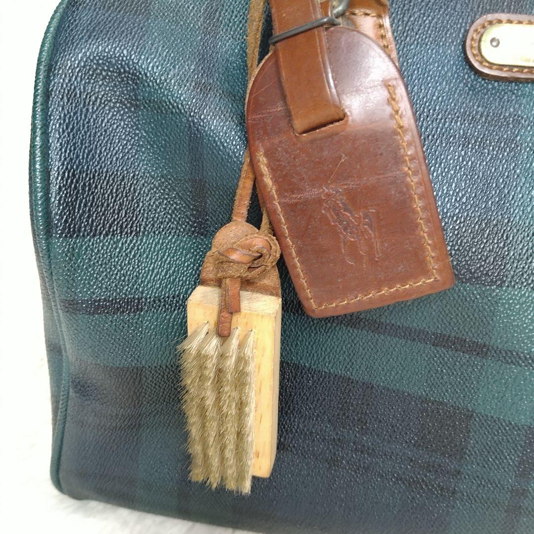 【美品✨】ポロ　ラルフローレン　ミニ　ボストンバッグ　ハンドバッグ　PVC