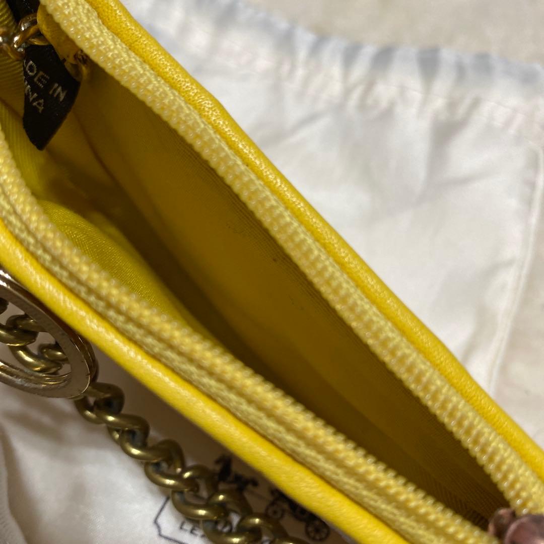 コーチ　COACH　チャームポーチ　入れ　キーリング、チェーン付