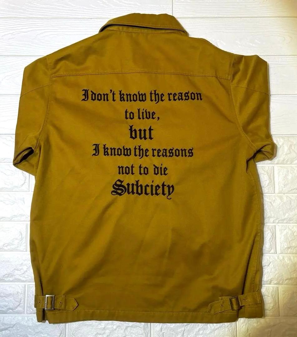 Subciety サブサエティ ジャケット 裏地ペイズリー XL