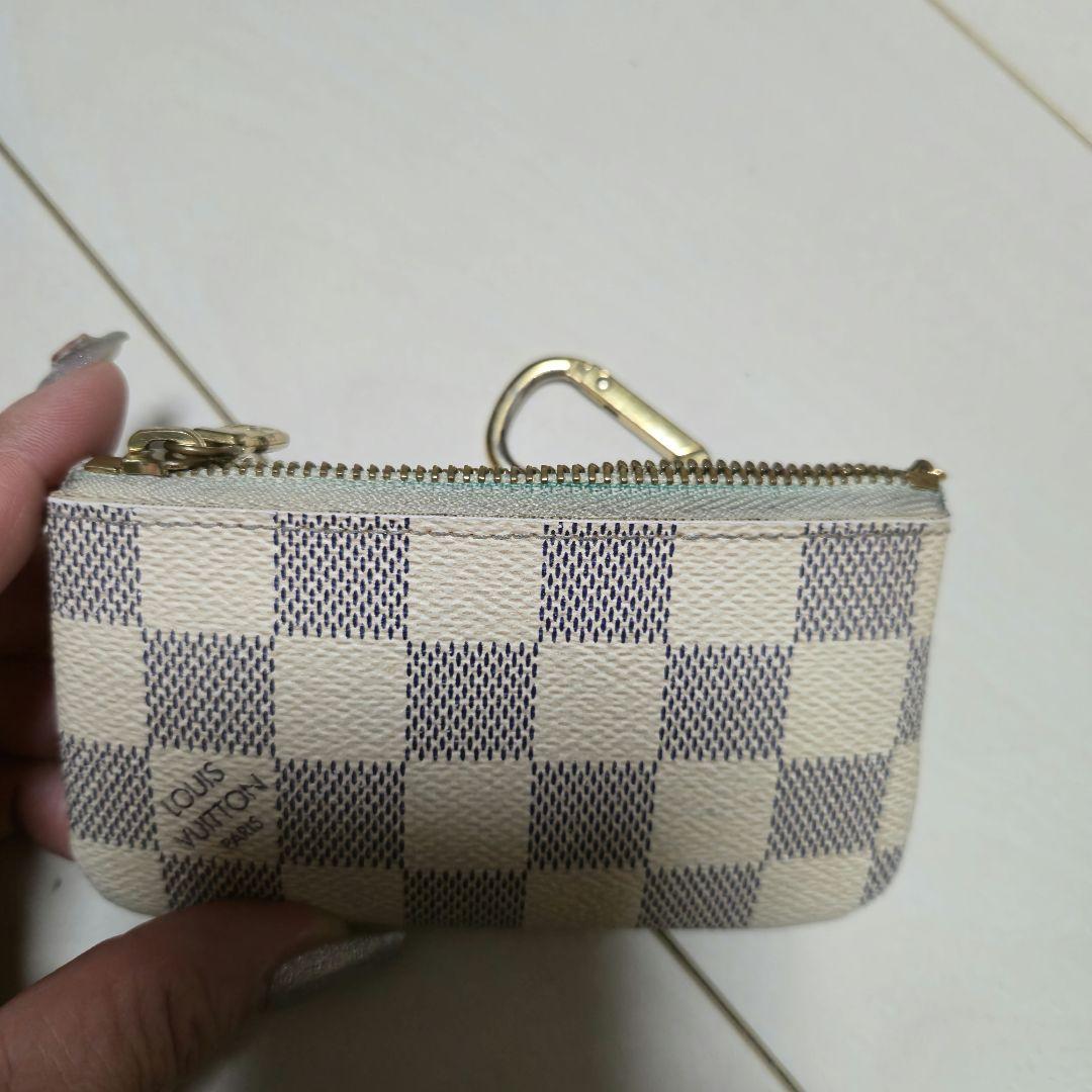 ルイヴィトン LV ポシェット クレ 小銭入 れ ケース ダミエアズール