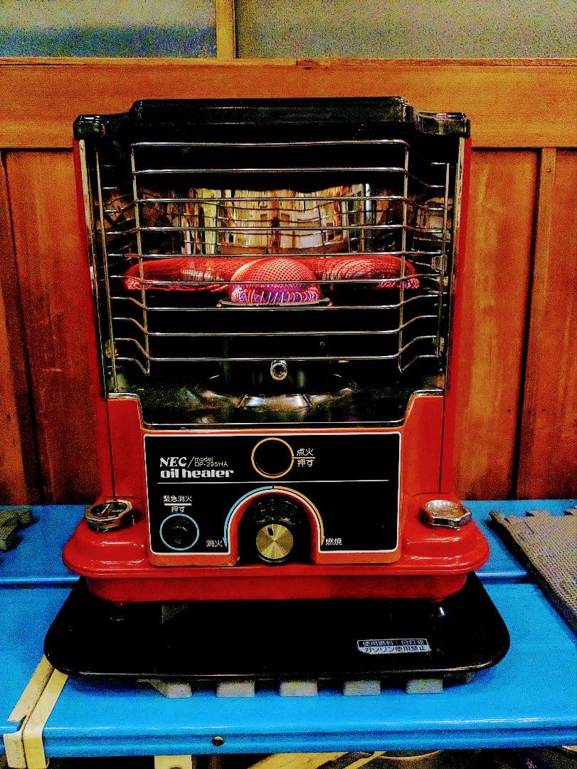 レトロ石油ストーブ　NEC石油ストーブDP-295HA アウトドア　昭和レトロ