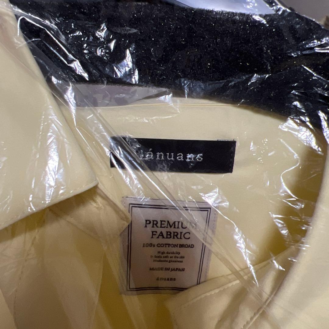 anuans アニュアンス　スタンダードシャツ　イエロー　新作　26ss