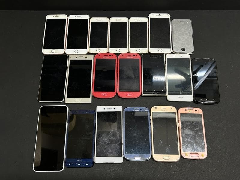 大量 携帯電話 スマホ スマートフォン iPhone 他 ジャンク 部品取り ①