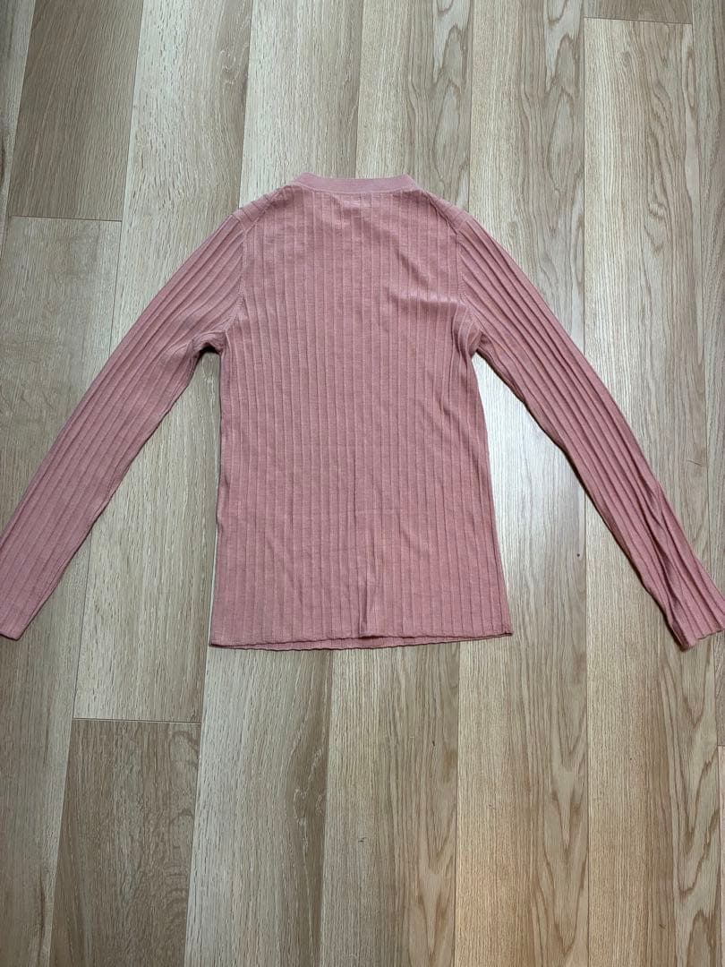 【2回着用】トゥモローランド　カシミヤシルクリブ クルーネックプルオーバー