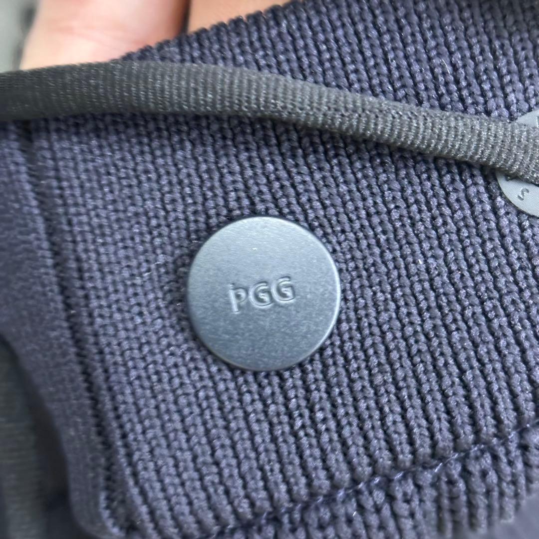 未使用級　PGG リブ編みパンツ Lサイズ ダークネイビー　冬用