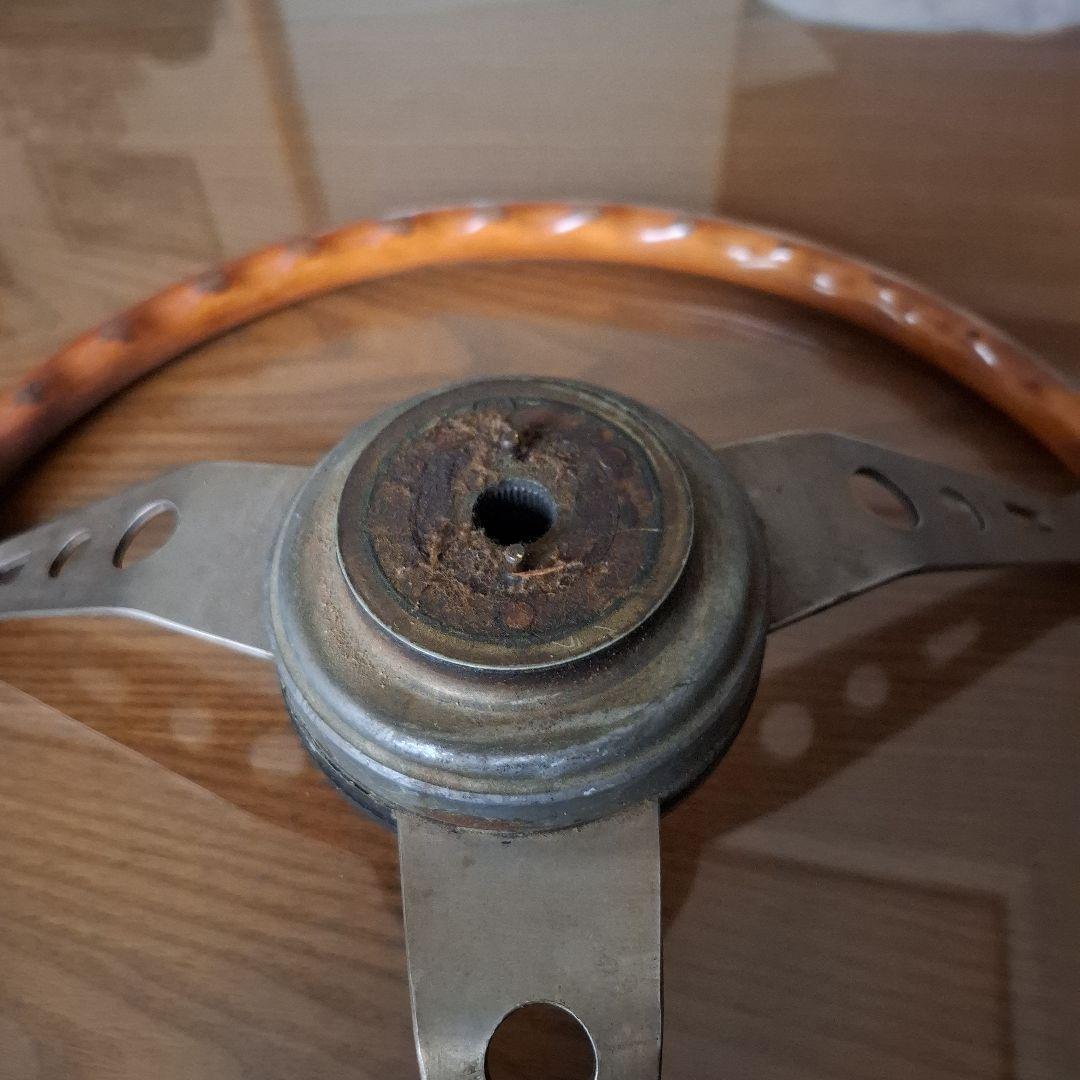 お*ぃ様 木製ハンドル ステアリングホイール