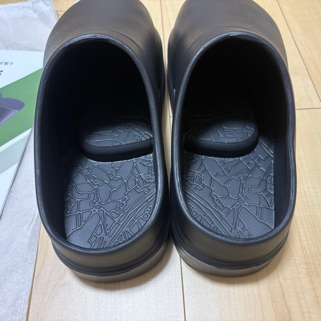 【美品】rakubaki ラクバキ イージーサボ ブラック レディースＬ