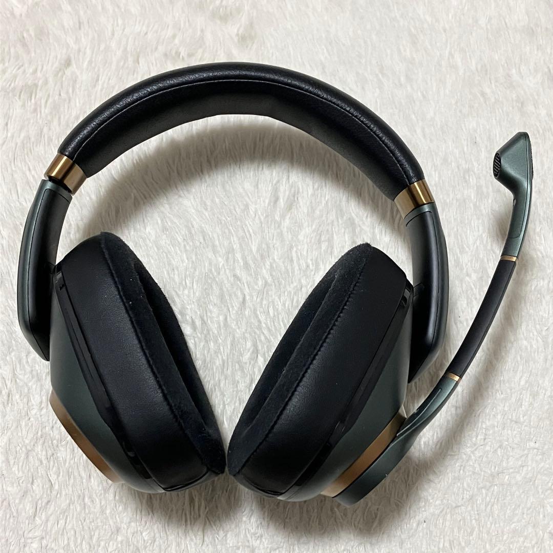 美品 箱付 EPOS H6PRO ゲーミング ヘッドセット 有線 マイク 緑