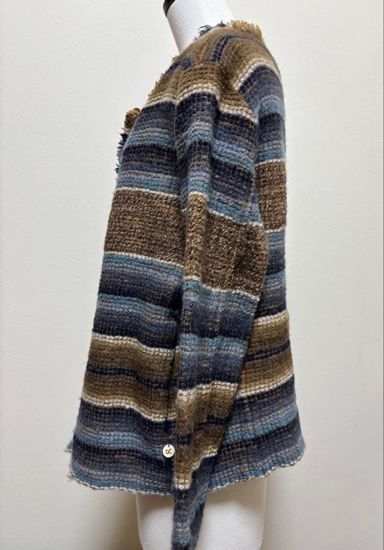 45R(フォーティーファイブアール)ボーダーカーディガン＊2＊美品