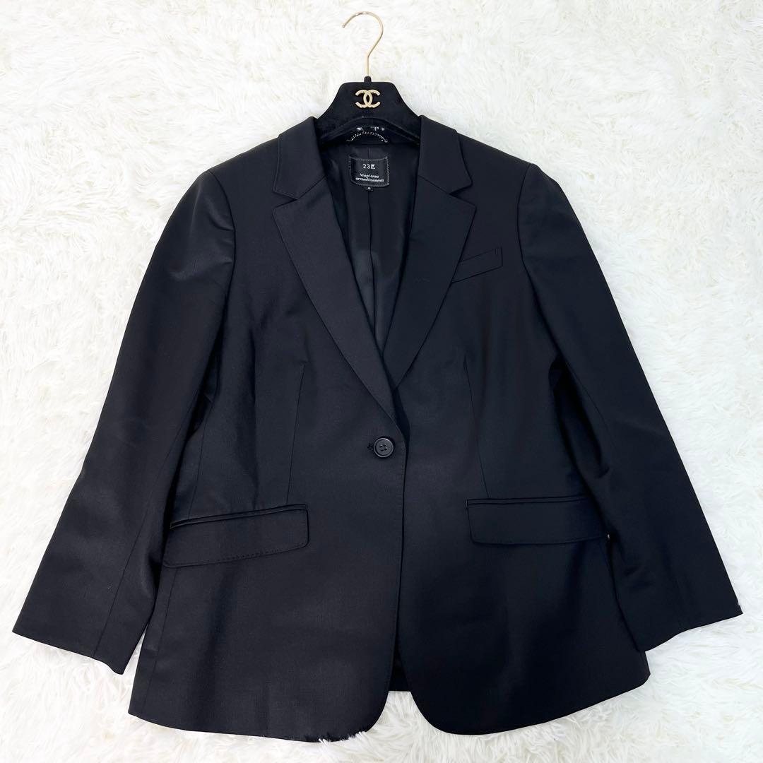 さんちゃん☆大きいサイズ3XL☆美品☆23区 スーツ 3点セット ブラック